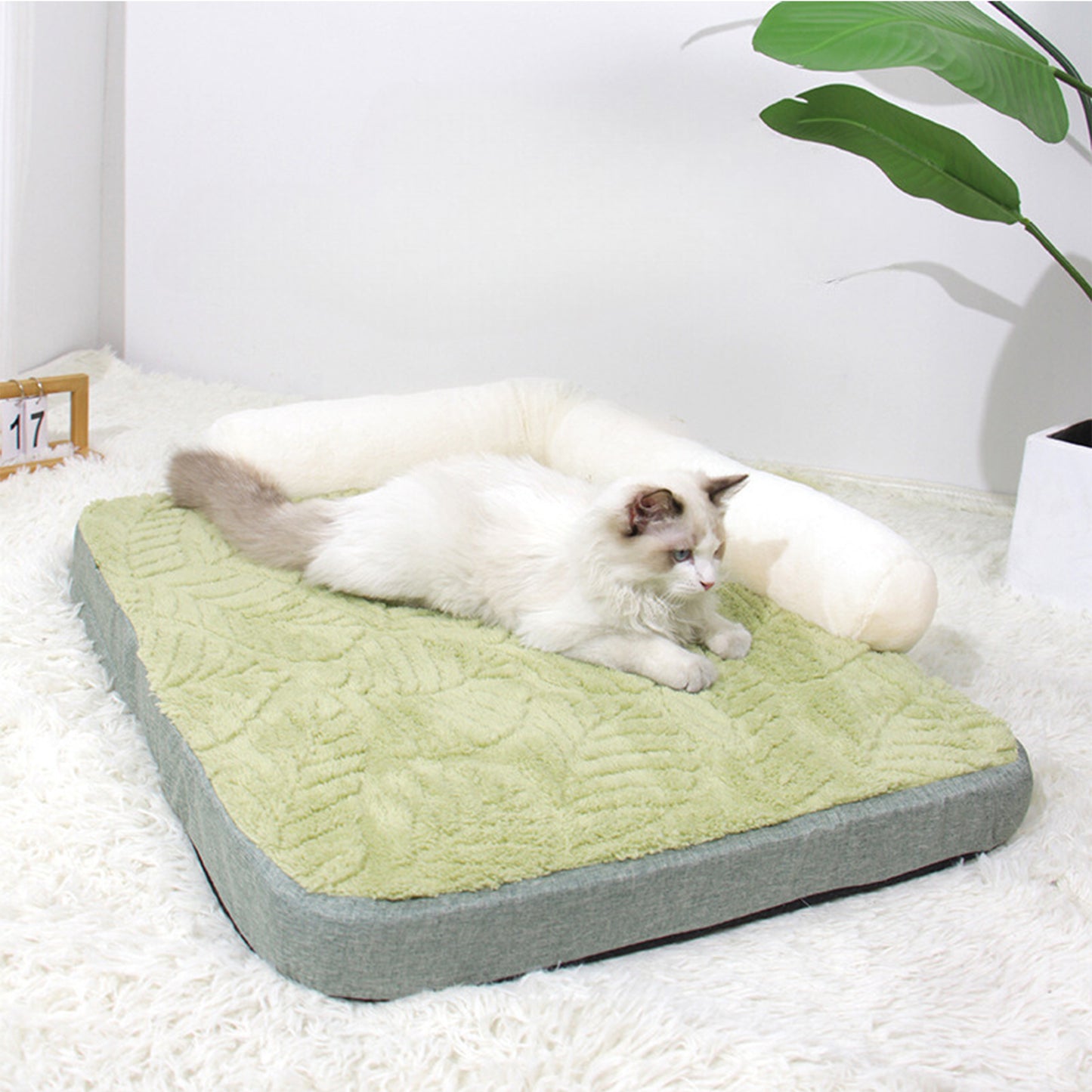 枕付き 猫 ベッド 冬 洗える