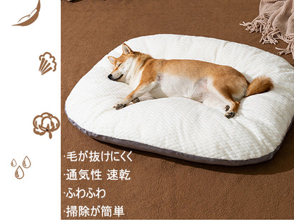 洗える 犬用 クッションマット グレー