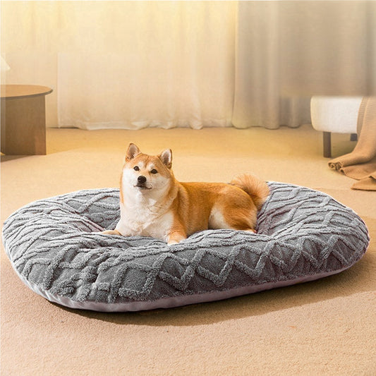 洗える 犬用 クッションマット グレー