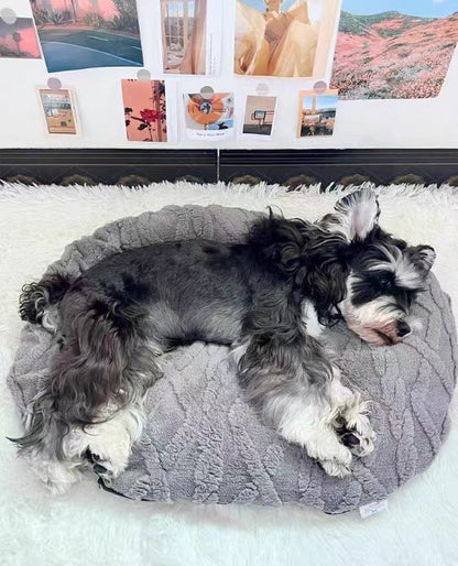 洗える 犬用 クッションマット グレー